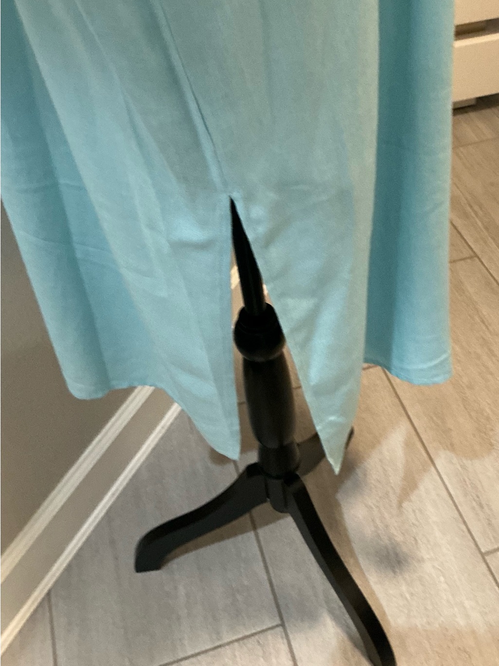 Nordstrom Rack Women’s Aqua/Light Blmaxi Shirt Dress Size Medium Nwt Button Fron — image 4 of 7